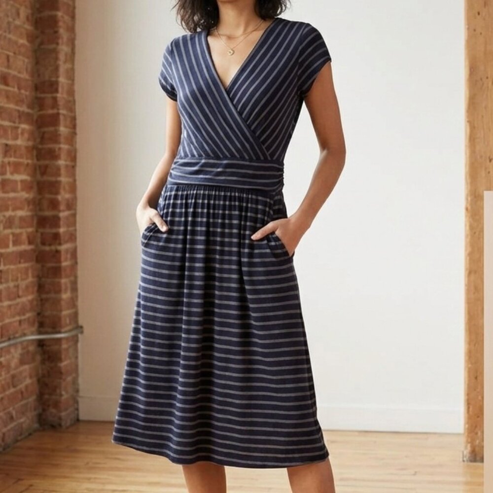 Boden Lola jersey stripe dress size US 4